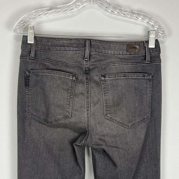 Paige Womens Verdugo Ultra Skinny Jeans Silvie Gray Mid Rise size 30 - Picture 7 of 11